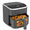 Grey, variant on LIFERECORD Air Fryer 6QT w/ Touch Controls & Easy-View Window, Dishwasher Safe Basket, 1500W, 8 Food Presets, Stainless Steel, Grey