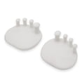 thumbnail image 2 of Qarigey Separador de dedos portátil, 2 piezas, ejercitador, enderezador de corrección superpuesto, espaciador pequeño, cuidado de los pies, Cuidado de los pies Blanco, 2 of 6