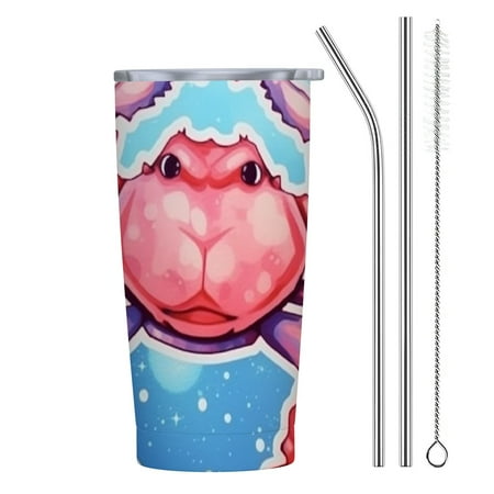 

Autua Crab Stars Sticker 20oz Car Tumbler with Straw 304 Stainless Steel Reusable High-Quality Cup 20oz