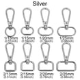 thumbnail image 2 of 5pcs Metal DIY KeyChain Bag Part Accessories Jewelry Making Hook Lobster Clasp Collar Carabiner Snap Bags Strap Buckles BLACK 2-15MMX5PCS, 2 of 8