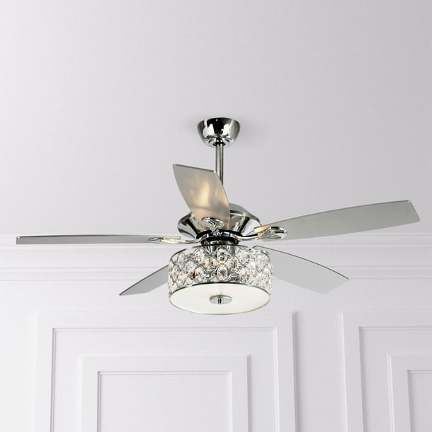 Ceiling Fans with Remote Control 52 Inch Crystal Chandelier Fans with