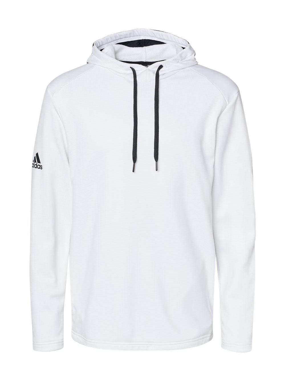 Adidas - Textured Mixed Media Hooded Sweatshirt - A530 - White - Size: 3XL  - Walmart.com