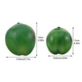 thumbnail image 3 of 4 piezas de cocos artificiales, adornos de cocos tropicales, accesorios de cocos realistas para granja, 3 of 7