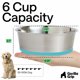 thumbnail image 4 of Cuencos para perros GORILLA GRIP de acero inoxidable 304 de grado alimenticio, 1,4 L, juego de 2, 4 of 9
