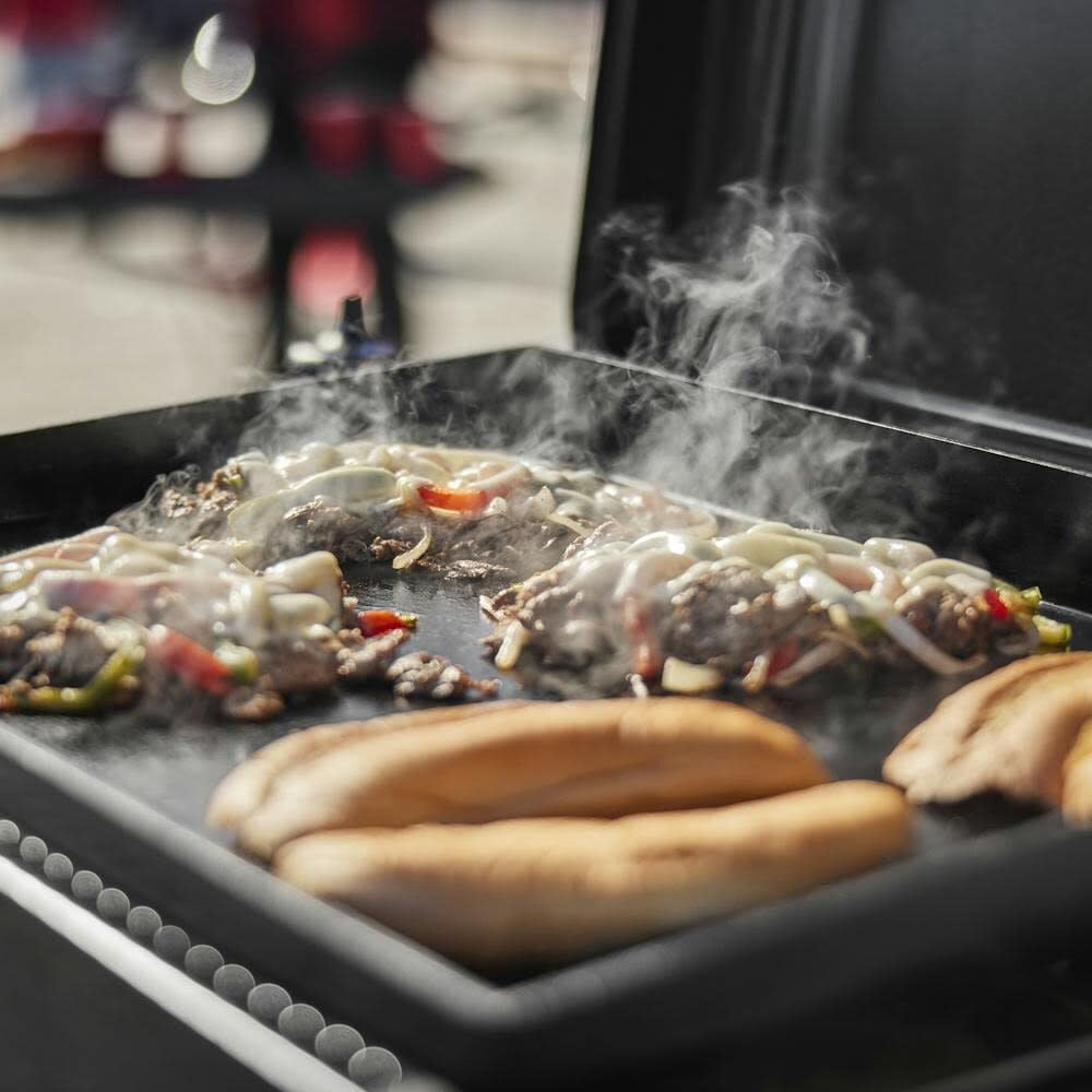 Weber Slate 22 Inch 2 Burners Liquid Propane Tabletop Griddle, Black