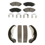 Transit Auto Front Rear Ceramic Brake Pads and Drum Shoes Kit for Car Chevrolet Aveo Spark Aveo5 Pontiac G3 Suzuki Wave Wave5 Swift+ KCN-100467