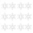 thumbnail image 2 of Puntoco 12Pcs Christmas Snowflake Clear Crystal Acrylic Rhinestone Frozen for Xmas Tree Pendant Diy Decorative Craft Scrapbooking Decor Puntoco Puntoco-2075, 2 of 5