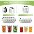 thumbnail image 6 of Mason Jar Vacuum Sealer Kit Can Sealer Machine for Mason Jars With Wide and Regular Mouth Lids Kitchen Must Haves (white, 80S), 6 of 15