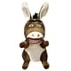 thumbnail image 1 of Marioneta de mano de felpa, burro, cordero, Panda, conejo, animal de peluche suave, juguete de marioneta de mano para contar cuentos, regalo para niños y adultos, 1 of 8