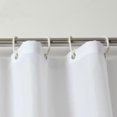 thumbnail image 2 of Yuarrent Forro de cortina de ducha de tela Color sólido a prueba de moho para baño Juegos de accesorios de baño Blanco 280x200cm Yuarrent JJ24956-31B, 2 of 6