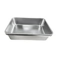 thumbnail image 2 of Caja de arena para gatos gatito baño para ir al baño de acero inoxidable suministros para mascotas suministros de cama de cama desmontable para gatos, 2 of 8