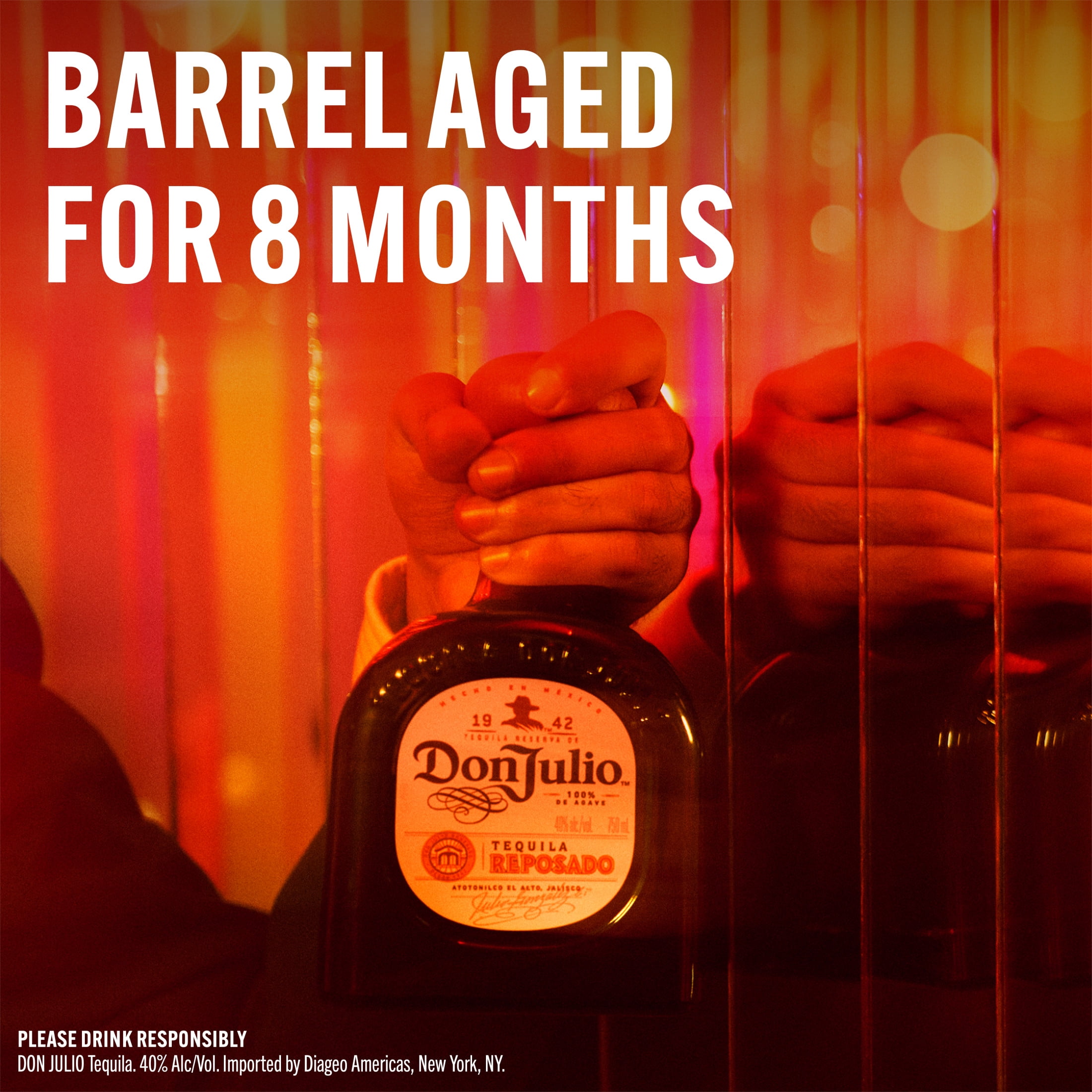 Don Julio Reposado Tequila, 750 mL, 40% ABV