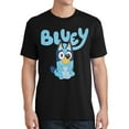 thumbnail image 4 of Bluey T-Shirt Adult Men's Dog Sitting Criss Cross Applesauce Graphic Tee, 4 of 4
