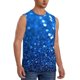 thumbnail image 2 of Balery A Blue Glitter Camisetas sin mangas para hombre, absorbe la humedad y protege contra el mal olor.-Small, 2 of 7