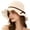 Beige, variant on Womens Wavy Brim Bucket Hat with Thin Ribbon Back Bow for Summer Afternoon Tea Local Fair Stroll Lakefront Walk Wrinkle Resistant Lightweight Casual Hat Black