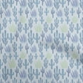 thumbnail image 1 of oneOone Cotton Silk Blue Fabric Cactus Craft Projects Decor Fabric Printed By The Yard 42 Inch Wide, 1 of 5