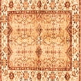 thumbnail image 1 of Ahgly Company Indoor Square Abstract Orange Modern Area Rugs, 4' Square, 1 of 4