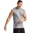 thumbnail image 4 of Hanes Essentials Men's Muscle Tank Sleeveless Tee Workout Gym Crewneck Midweight, 4 of 5