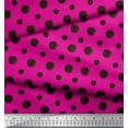 thumbnail image 2 of Soimoi polyester Crepe Fabric Dots Dots Decor Fabric Printed Yard 52 Inch Wide, 2 of 3