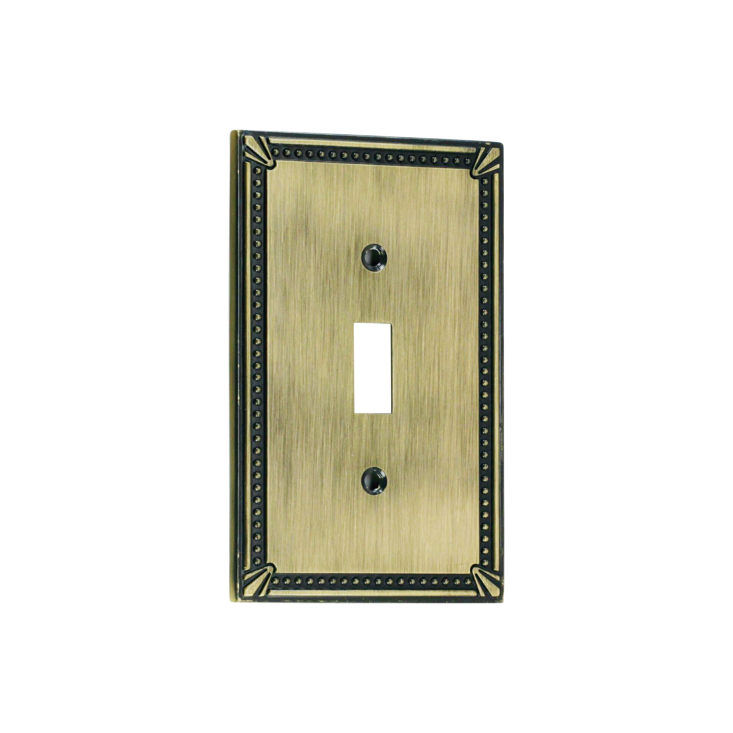 Set Of 3 Vintage Amerock Decorative Metal Light Switch Plate Covers Brass Black 