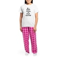 thumbnail image 4 of CafePress - Keep Calm And Play Guitar Women's Light Pajamas - Women's Short Sleeve Print T-Shirt and Pants Light Cotton Pajama Set, 4 of 7