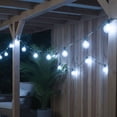 thumbnail image 3 of Northlight LED G50 Globe Christmas String Lights - Pure White - 10' Green Wire - 10ct, 3 of 4