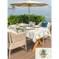 thumbnail image 5 of Outdoor Tablecloth with Umbrella Hole for Patio/Picnic/Party/Camping, Pink Yellow Floral Waterproof Table Cloth Rectangle Table Cover Washable, Green Summer Botanical Pastoral (54"x 80"), 5 of 8