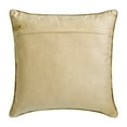 thumbnail image 4 of Decorative Beige 14"x14" (35x35 cm) Sqaure Throw Pillows, Velvet Gold Zardozi Throw Pillows For Couch, Geometric Pattern Modern Style - Gold Gem, 4 of 7