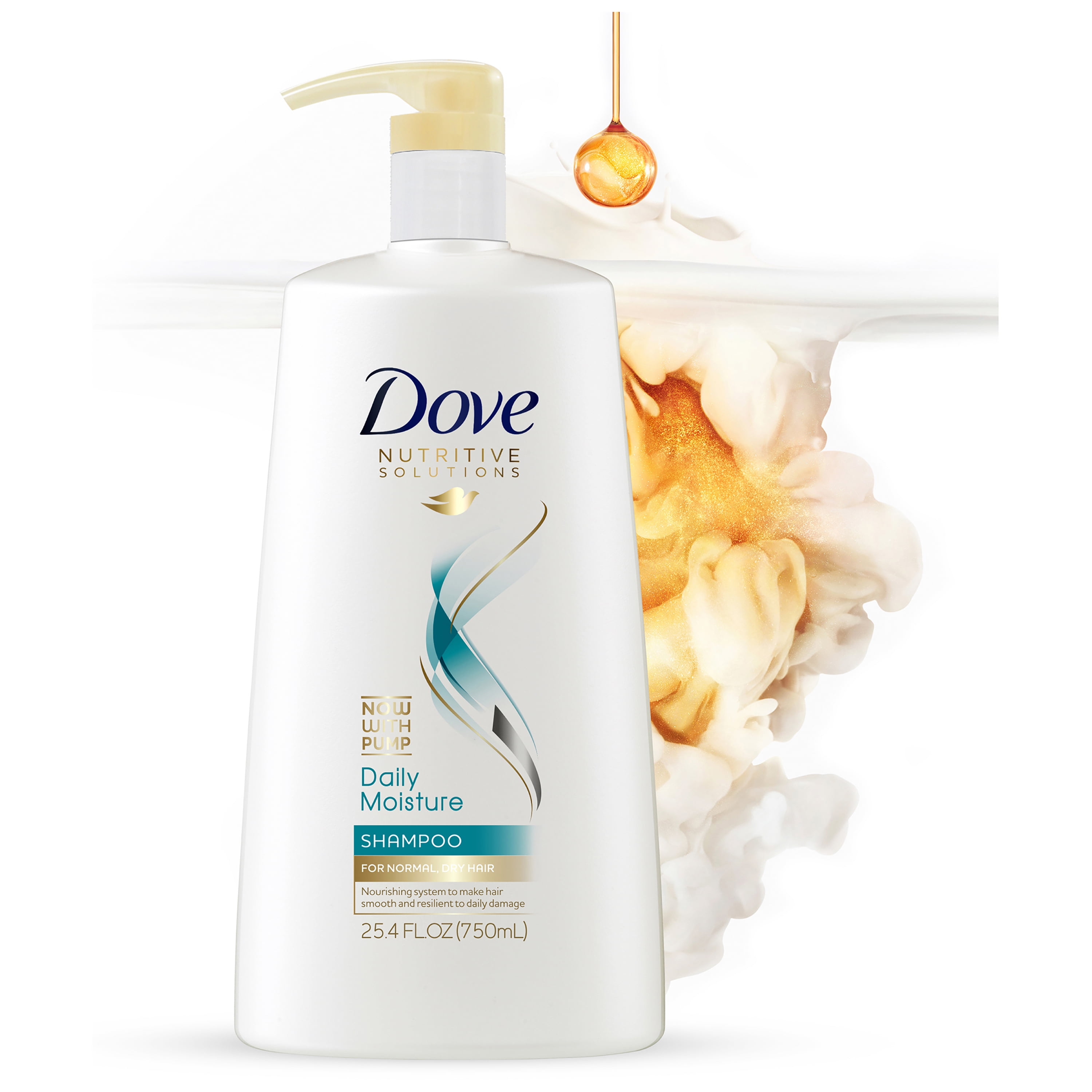 Dove Nutritive Solutions Daily Moisture Shampoo with Pump, 25.4 oz