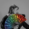 thumbnail image 3 of Abanicos plegables Hananona Rainbow Color Poliéster (32 cm x 64 cm), 3 of 7