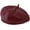 193-burgundy, variant on Women Vintage Soft PU Leather Pumpkin Beret Hat Casual French Hats