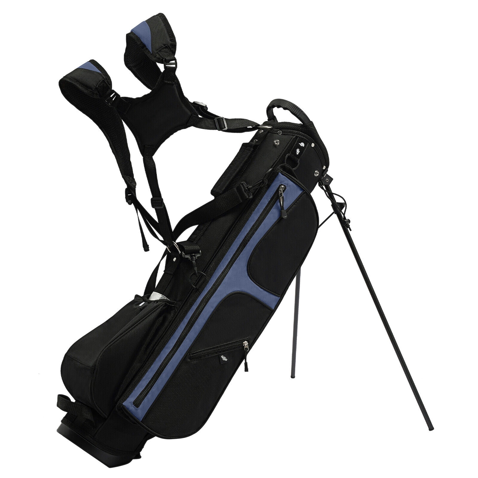 Portable Golf Stand Bag - Golf Carry Club Bag with 3-Way Dividers, 5 Pockets, and Comfortable Shoulder Strap - Durable and Water-Resistant Golf Bag for Men and Women