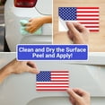 thumbnail image 7 of Eucatus 3" x 5" Red, White, Blue American Flag Sticker Set, 10 Pack, 7 of 7