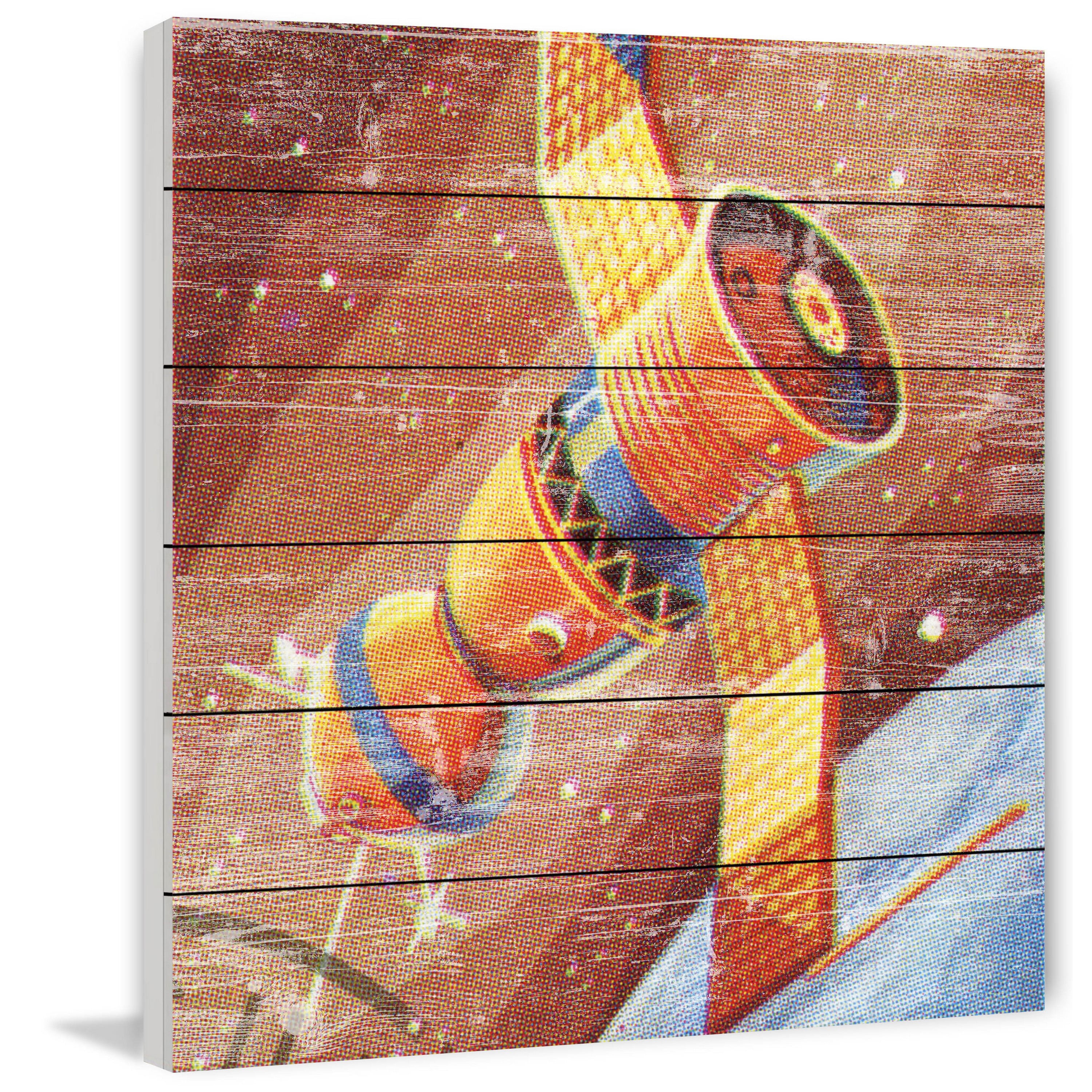 Marmont Hill - "Cuban Space Module" Painting Print on White Wood