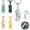 5PCS Pack(Colorful+Black+Steel+Rose+Gold), variant on Stainless Steel Car Cremation Pendant Small Urns for Ashes Keepsake Urn Necklace