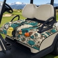 thumbnail image 3 of Xixirimido Quilted Golf Cart Seat Blanket Portable Heavy Duty Golf Cart Seat Cover Towel with Carry Handle for EZGO Yamaha Club Car & More Foldable, Boho Floral Elk Bone, 3 of 8