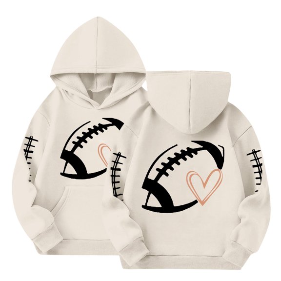 Football Sweatshirts for Women Hiking Shirts Baseball Mom Shirt Gift Football Graphic Plus Size Hooded Workout Game Day Sweatshirts Sunday Funday Shirt Fall Fashion Must Haves Mom Shirts Beige
