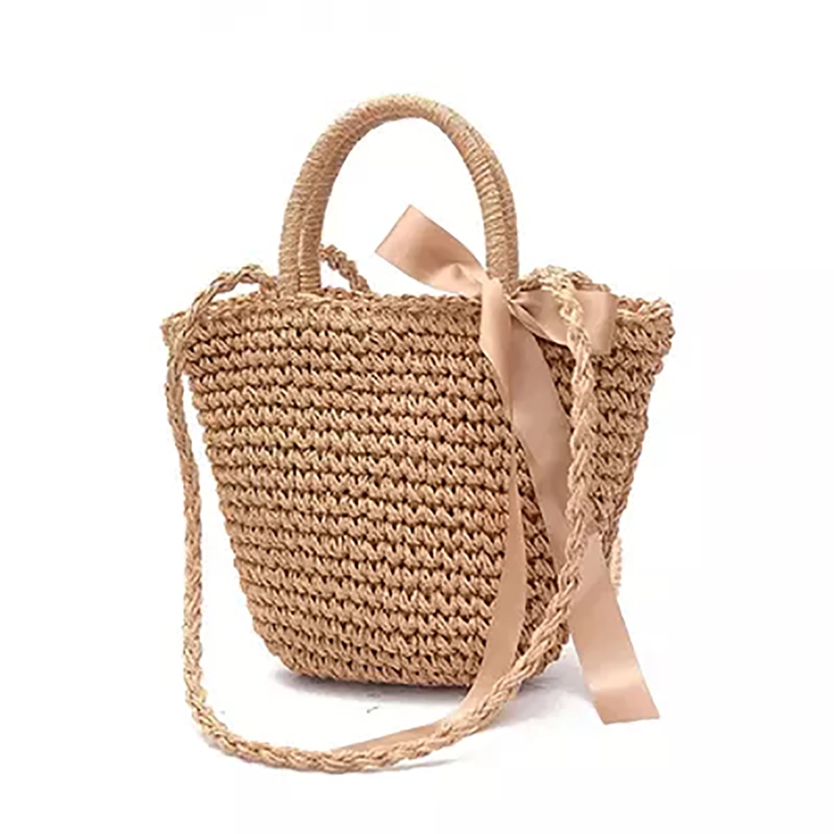 wicker beach tote
