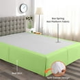 thumbnail image 2 of Sage Solid Pleated Bed Skirt Short - King Size -10 Inch Drop Split Corner Pleated Bedskirts -Microfiber Box Pleated Bedskirts - Never Lift Your Mattress - Hotel Quality Bed Skirt, 2 of 8