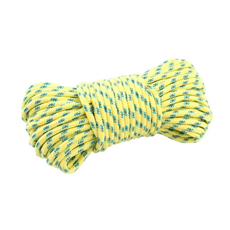 

Mizh 20m 5mm Durable Thickened Reflective Outdoor Survival Paracord Parachute Cord Lanyard Rope (Yellow)