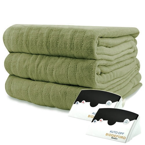 Biddeford Luxurious MicroPlush Electric Heated Blanket Twin Full Queen