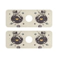 thumbnail image 7 of Yayeee Faucet Mat for Kitchen Sink 14.7" Diatomite Long Splash Guard Pad, Beige Astronaut Planet, 2 Pack, 7 of 7