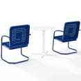 thumbnail image 5 of Crosley Furniture Bates 3 Piece Outdoor Metal Bistro Set in Navy, 5 of 13
