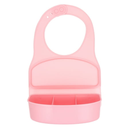 

1Pc Silicone Children Bib Multi-function Baby Food Box with Fork Toddler Bib