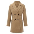 thumbnail image 2 of Vedolay Coats for Women Open Front Coat for Women Jacket Khaki,S, 2 of 4
