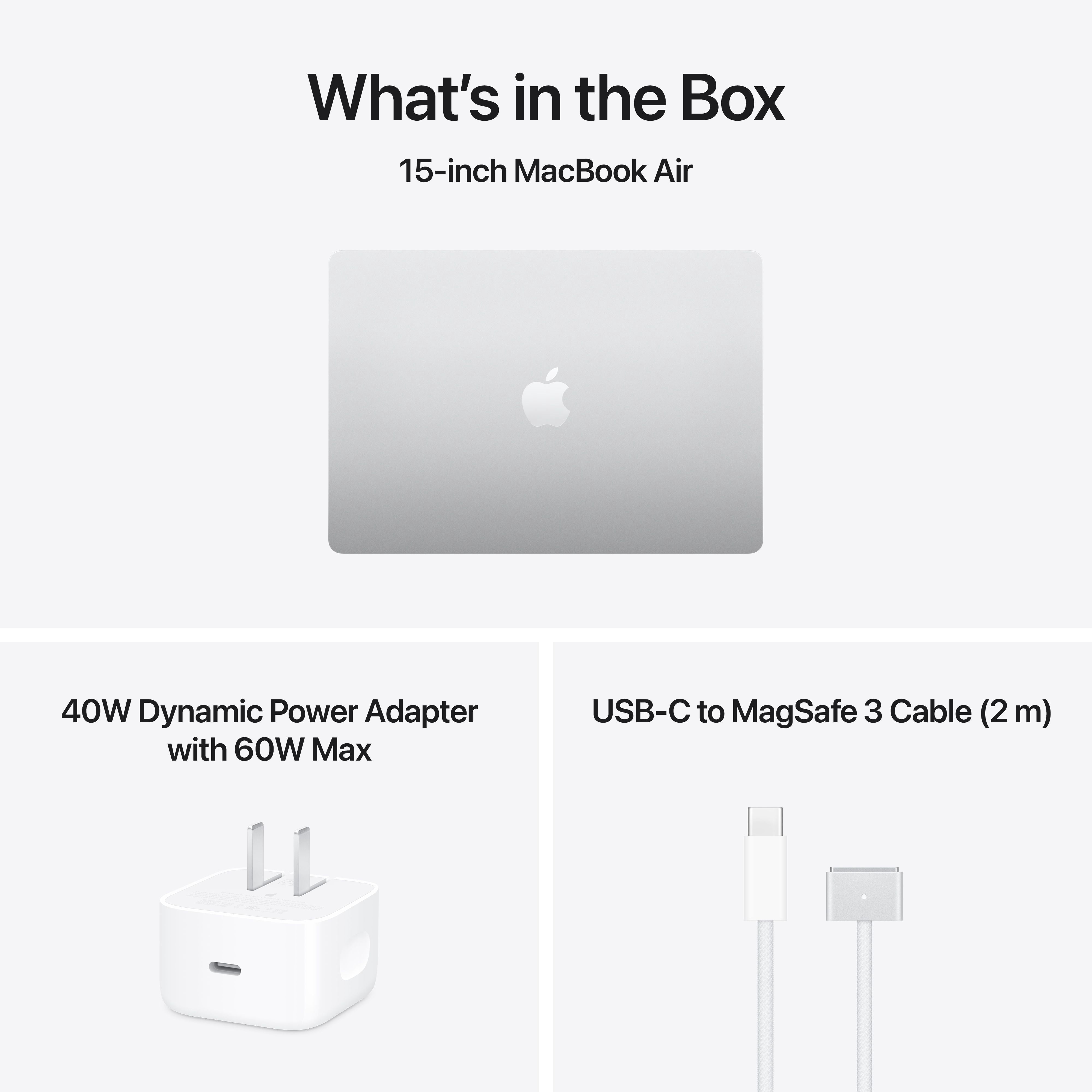 Apple 15" MacBook Air with M5 chip, 10 core CPU / 10 core GPU, 24GB Memory, 1TB SSD - Silver