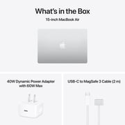 Apple 15 MacBook Air with M5 chip, 10 core CPU / 10 core GPU, 16GB Memory, 512GB SSD - Silver