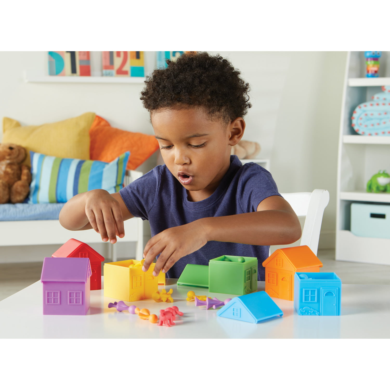 Imaginative Play Learning Resources All About Me Sorting Neighborhood Fine Motor & Sorting Skills Special Education Actives Montessori Toys 6 Pieces 