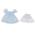 thumbnail image 1 of Adorable ropa de muñeca , lindo con ropa interior blanca, accesorios de moda, para Obitsu11 OB11 para Mini 1/12 Raya azul Hugo  Conjuntos de vestido de muñeca, 1 of 5