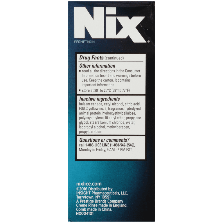 Nix Lice Killing Creme Rinse Family Pack, 2 Creme Rinse, 2 fl oz bottles &  2 Lice Combs